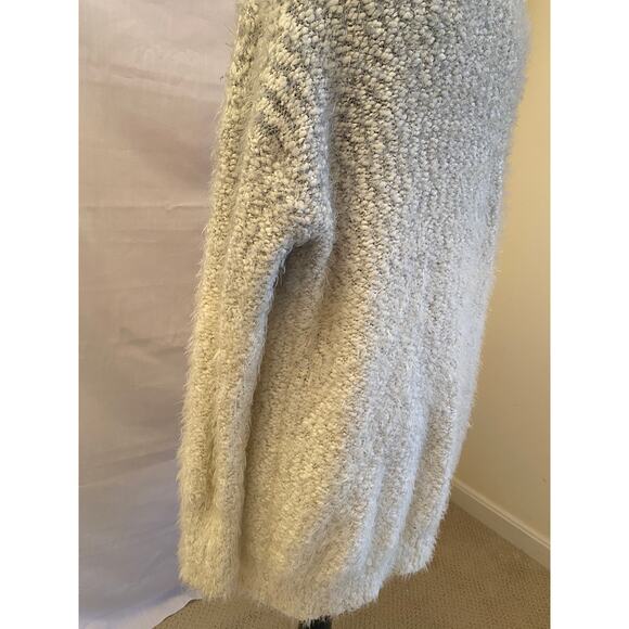 Womens large ombre cardigan sweater jacket soft in gray to cream by Ruby Moon - Picture 5 of 9